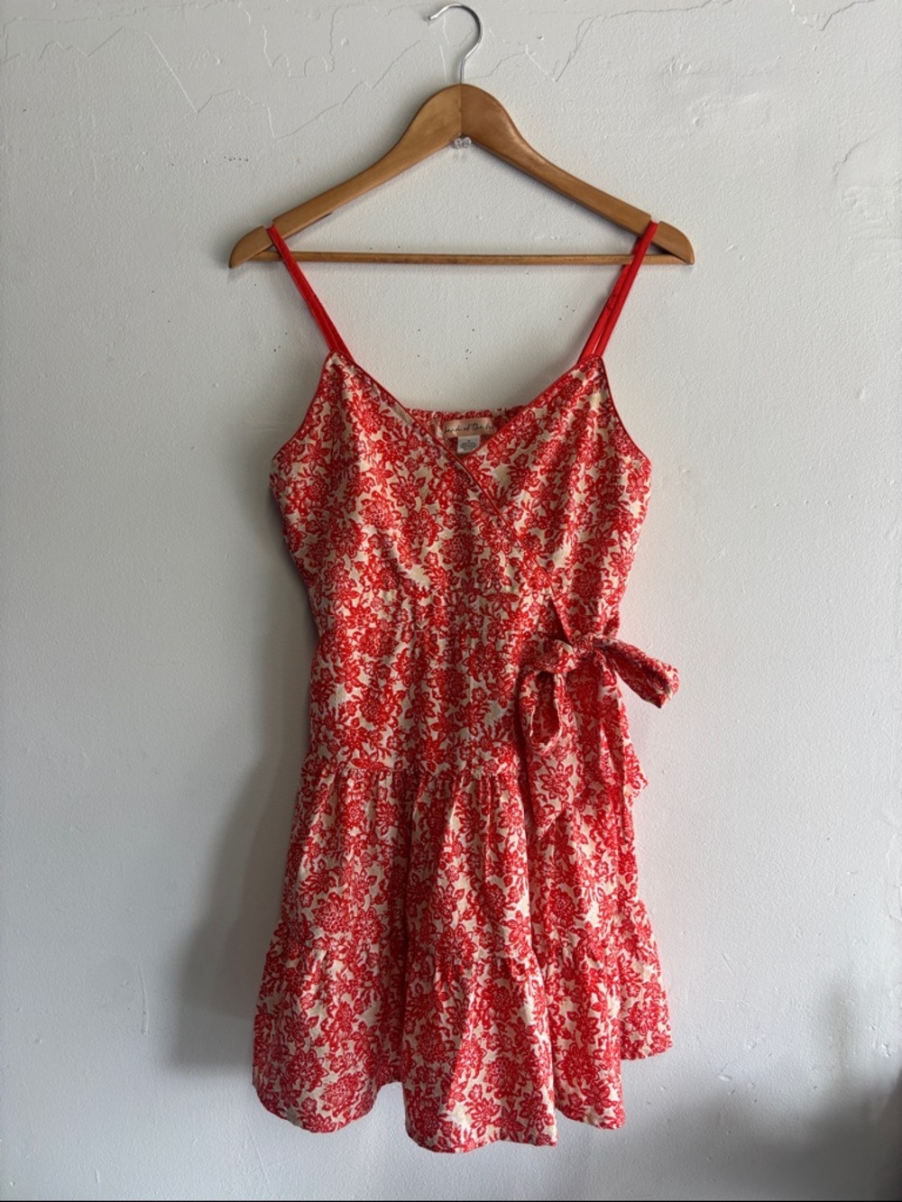 Band of the Free Vibrant Orange Floral Mini Dress